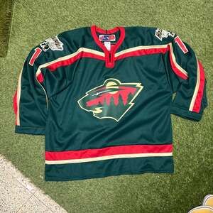 Vintage Minnesota Wild SP Apparel Hockey Jersey Size L #1